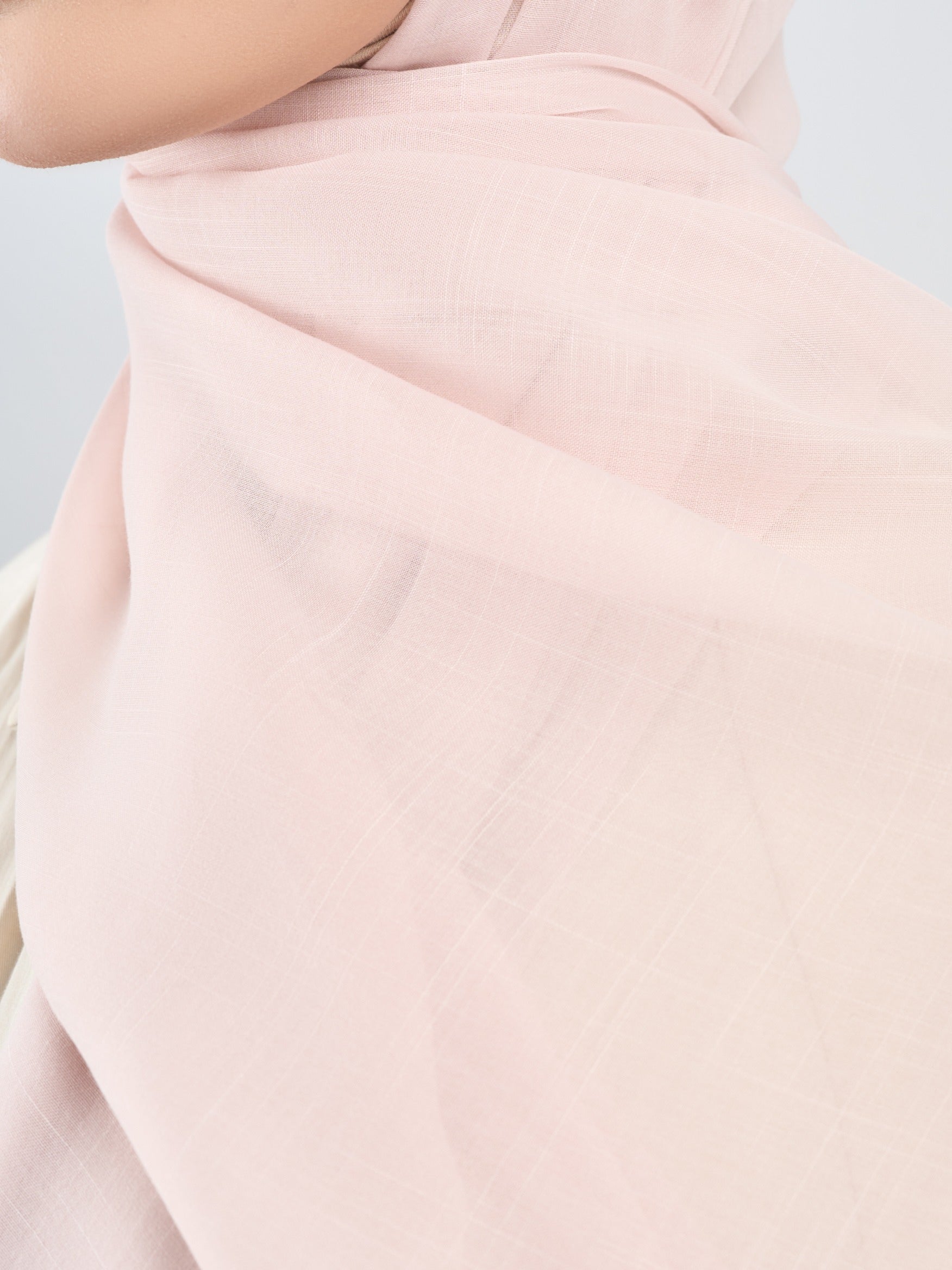 Hijab napocut - Pashmina Floe Slub - Pashmina Flowy Premium Bahan Voal Slub (Diantara Voal dan Viscose)