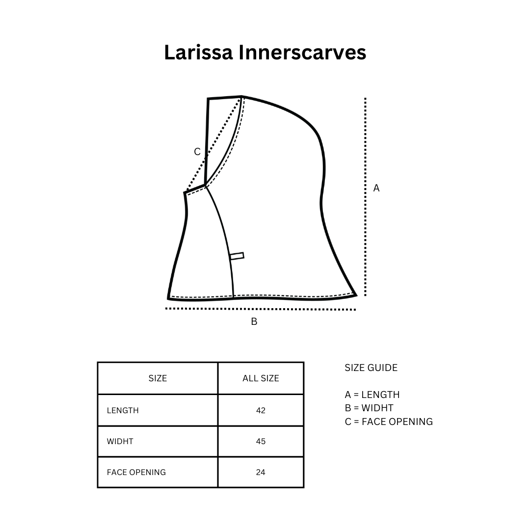 Larissa Innerscarves - Ciput Bentuk Pashmina