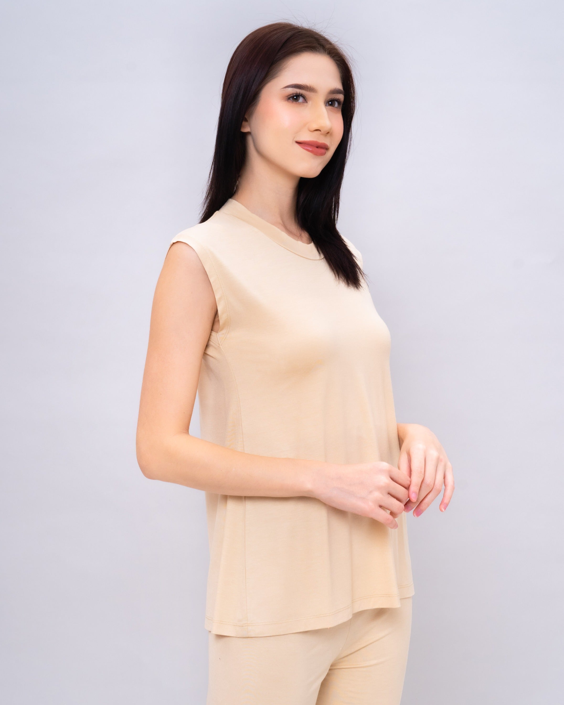 Sleeveless Inner - Manset Tencel Tanpa Lengan Premium