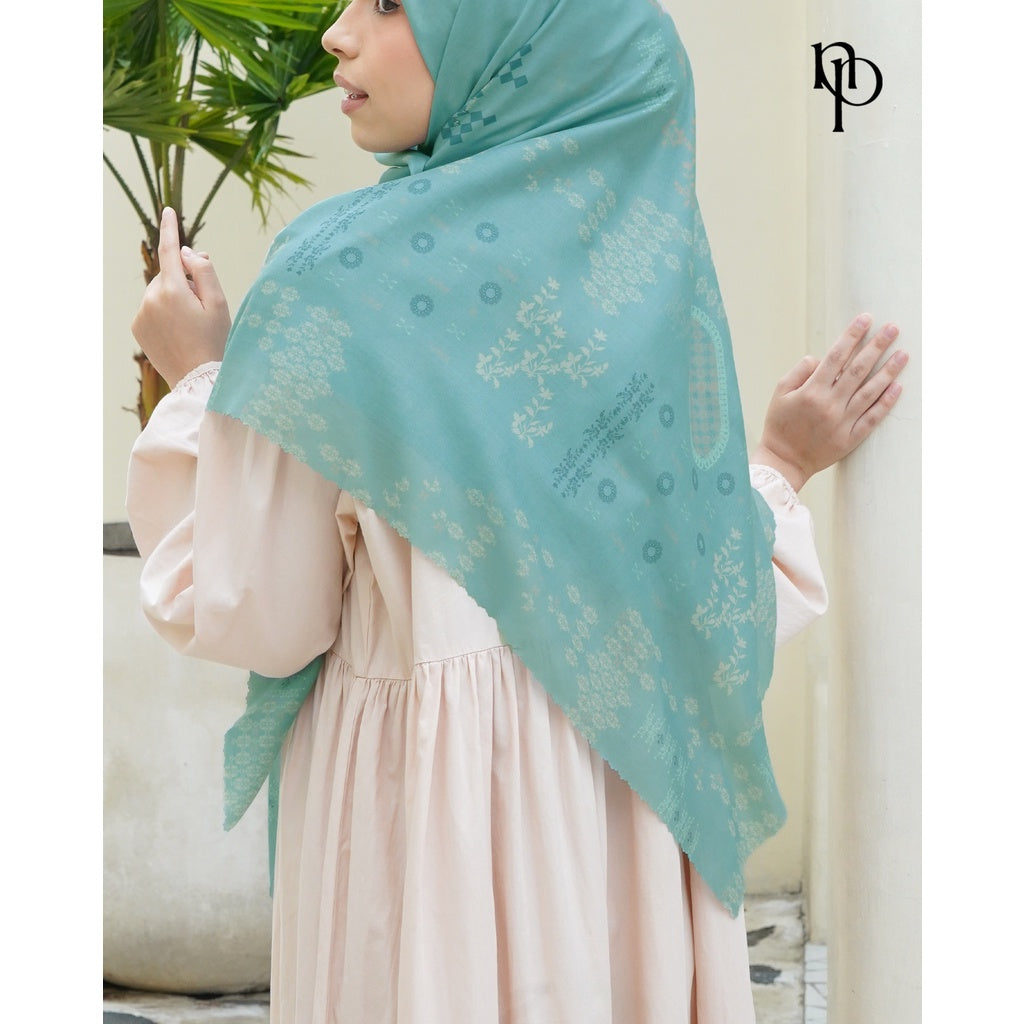 Jilbab Syar'i Le Jardin - Hijab Segiempat Printing Premium