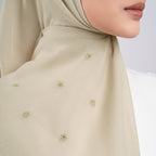 Melati Embroidery - Hijab Segiempat Bordir Bunga Swarovski