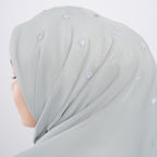 Melati Embroidery - Hijab Segiempat Bordir Bunga Swarovski
