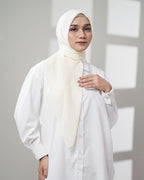 Plain Paris - Hijab Segiempat Paris Jepang Premium Seri Hitam dan Putih