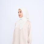 Plain Paris - Hijab Segiempat Paris Jepang Premium Brown and Cream Series