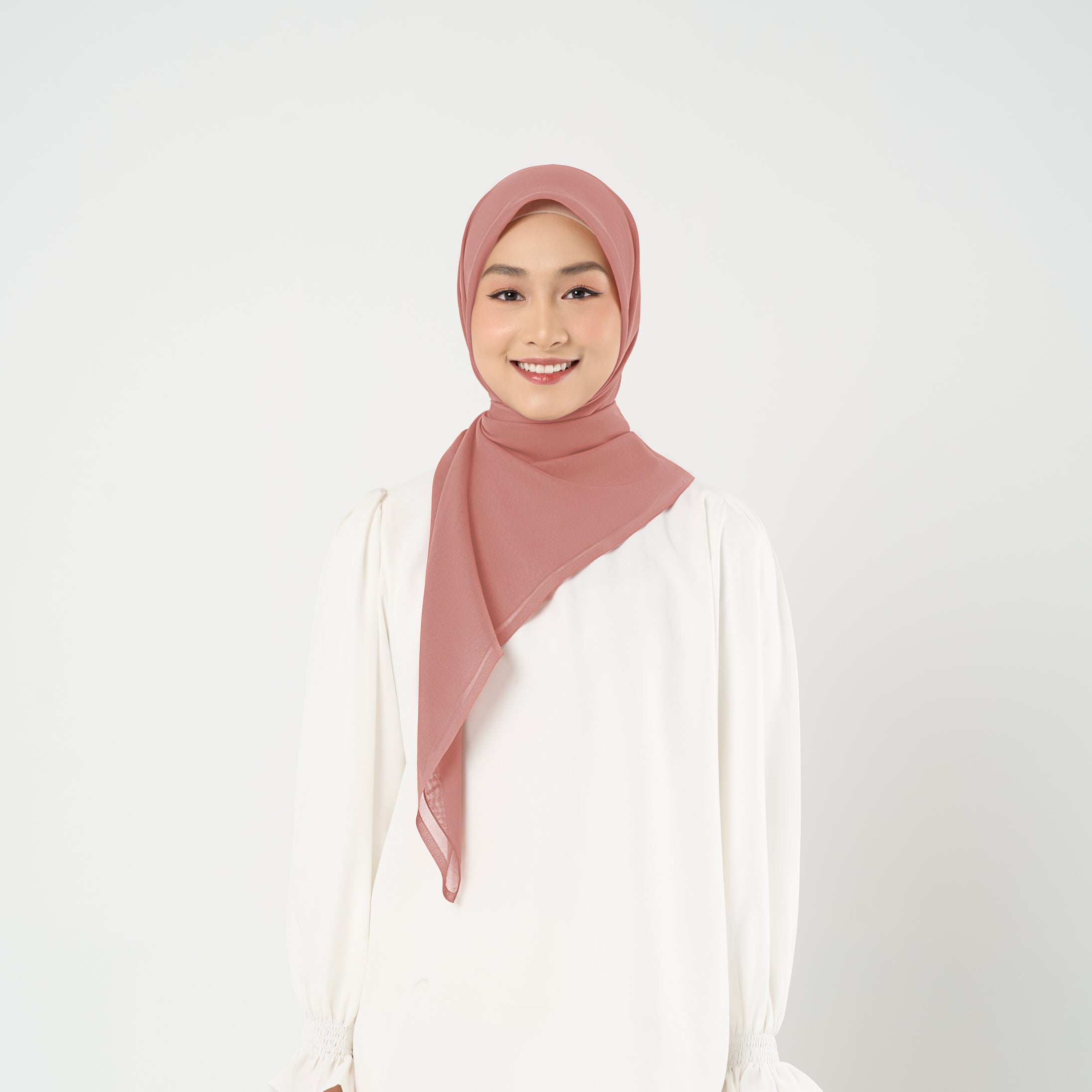 Plain Paris Yellow & Orange Series - Hijab Segiempat Paris Jepang Premium