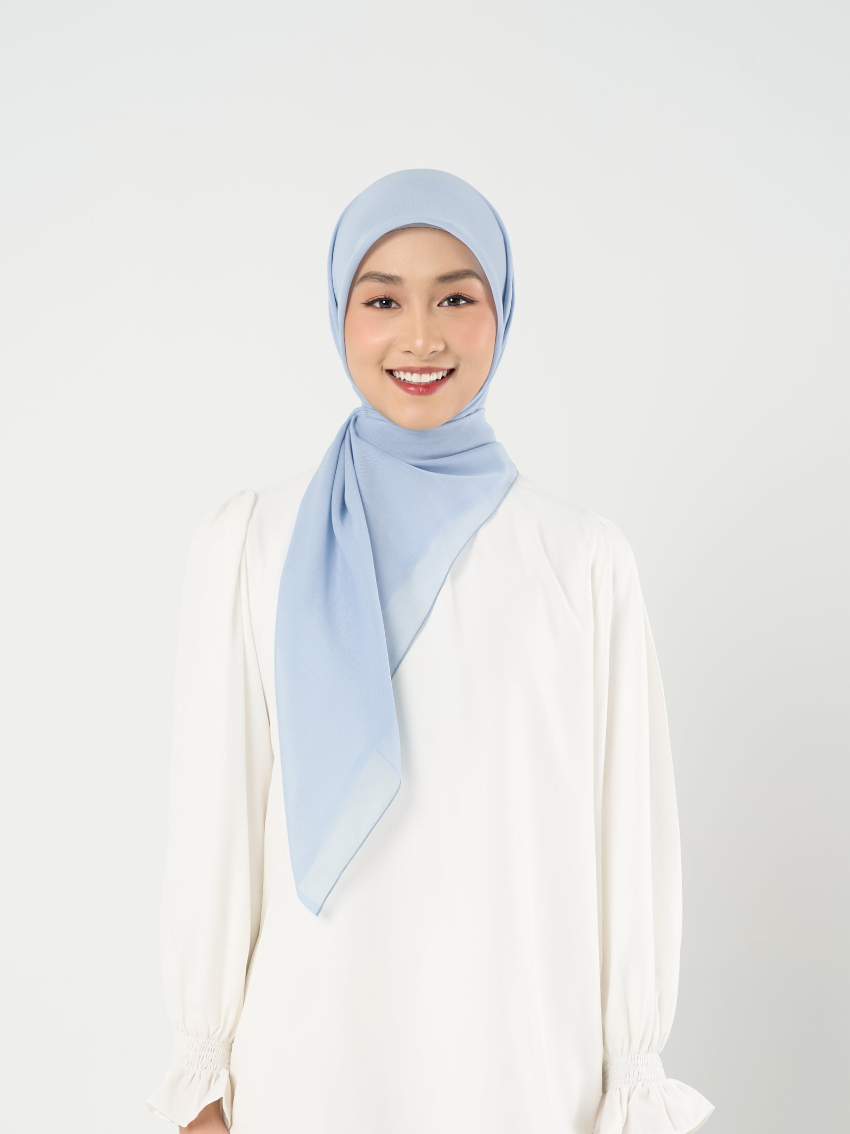 Plain Paris - Hijab Segiempat Paris Jepang Premium Seri Biru & Hijau