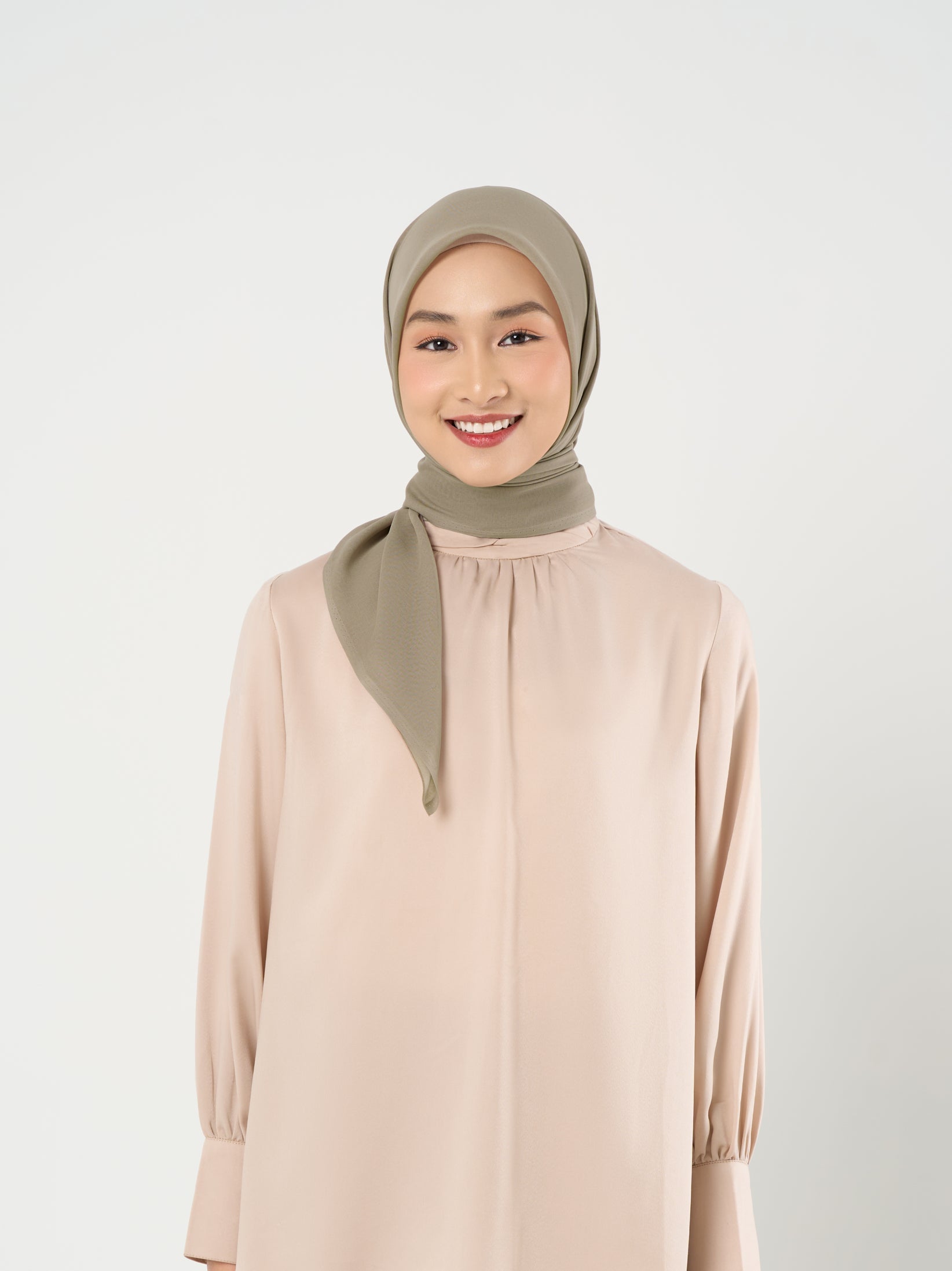 Plain Paris - Hijab Segiempat Paris Jepang Premium Seri Biru & Hijau