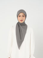 Plain Paris - Hijab Segiempat Paris Jepang Premium Grey and Purple Series