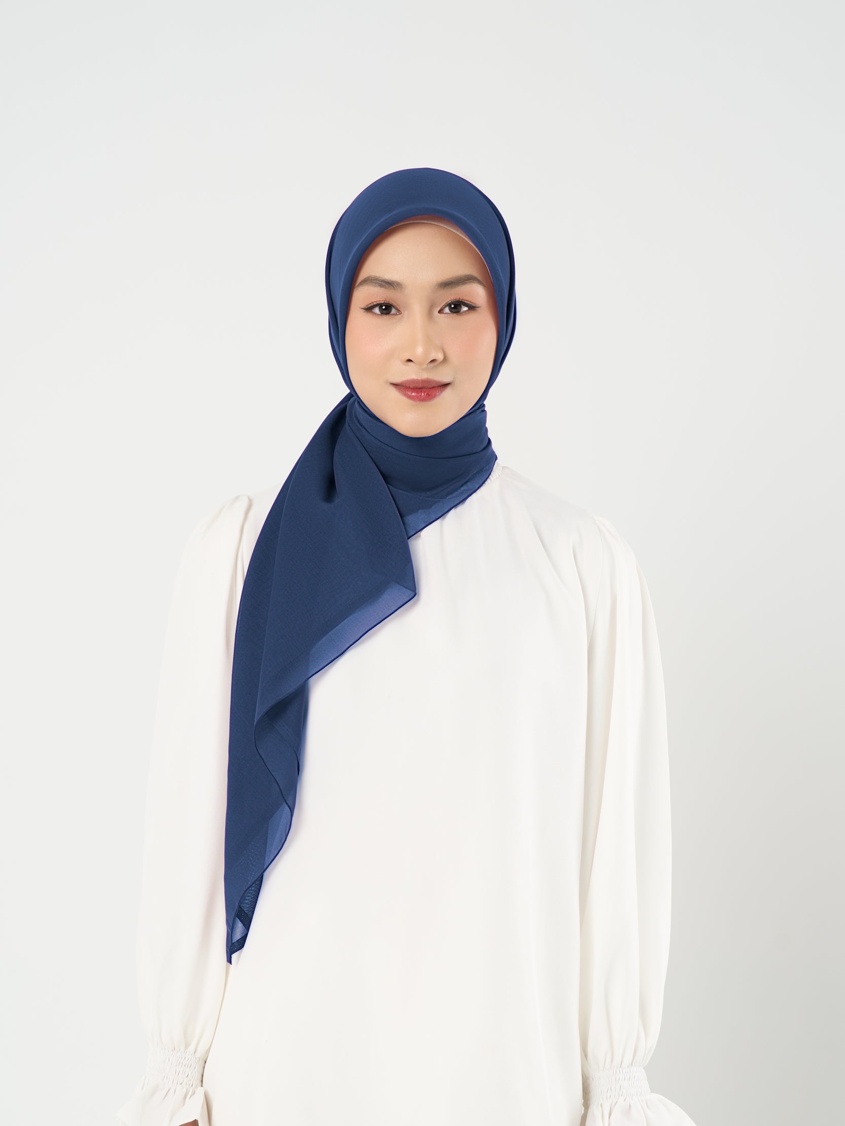 Plain Paris - Hijab Segiempat Paris Jepang Premium Seri Biru & Hijau