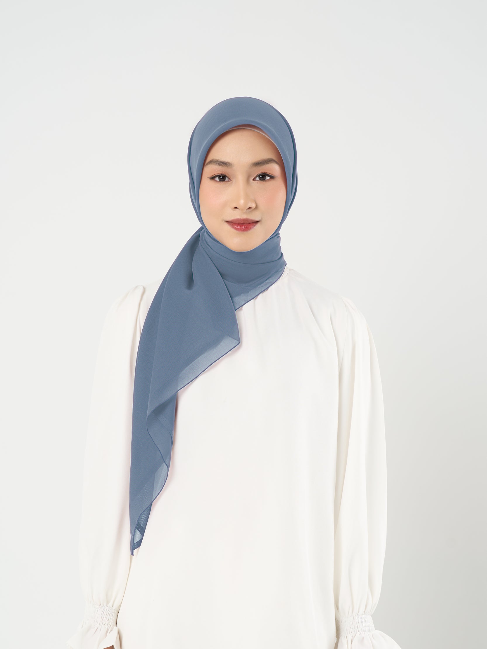 Plain Paris - Hijab Segiempat Paris Jepang Premium Seri Biru & Hijau