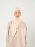 Paris Polos - Hijab Segiempat Paris Jepang Premium Seri Merah, Merah Muda & Peach