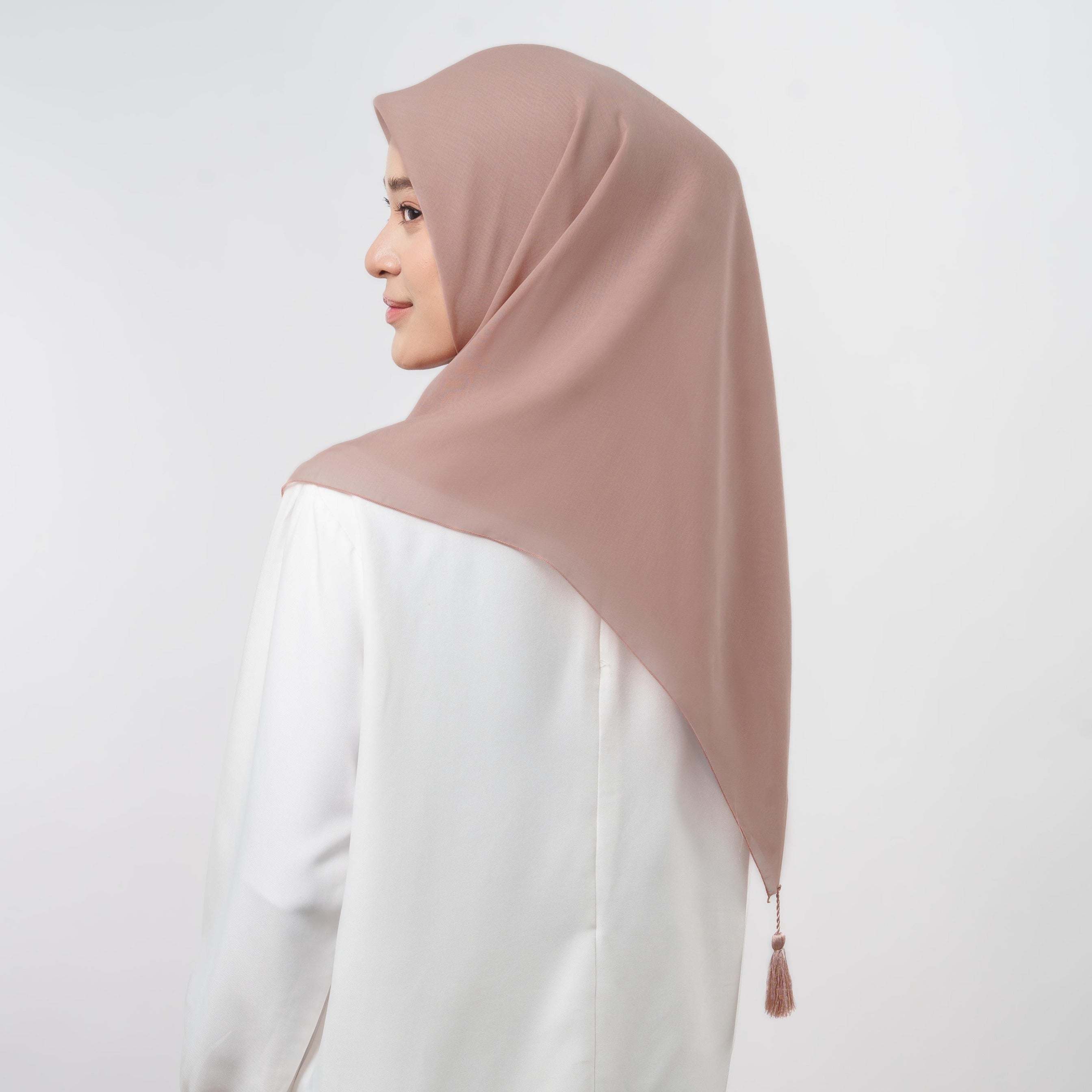 Plain Tassel New Colors - Hijab Ronce Segiempat Paris Japan Premium
