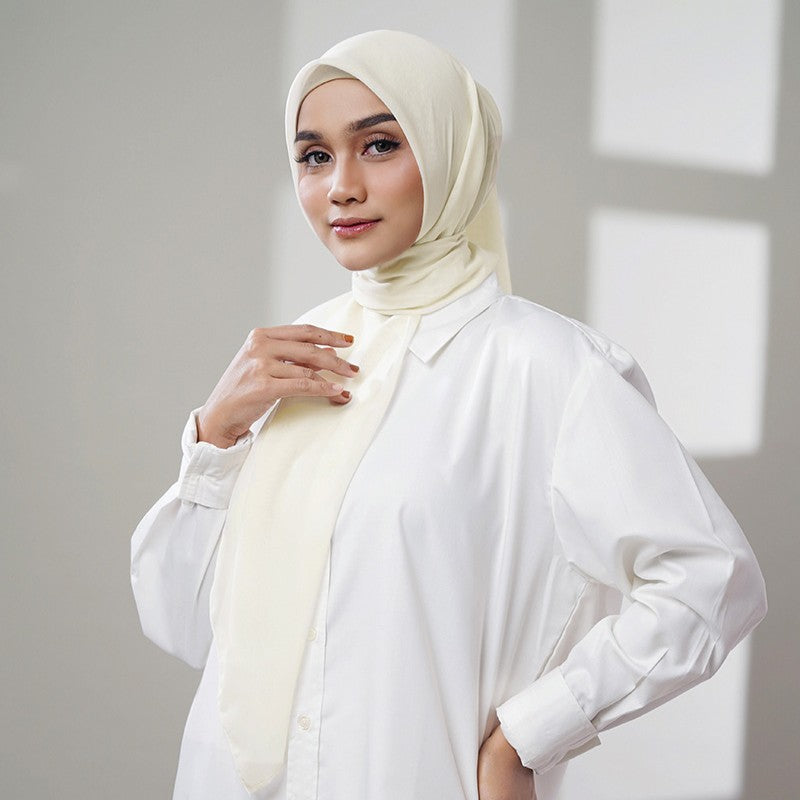 Plain Tassel - Hijab Segiempat Paris Jepang Premium Ronce 115 x 115 cm