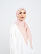 Paris Polos - Hijab Segiempat Paris Jepang Premium Seri Merah, Merah Muda & Peach