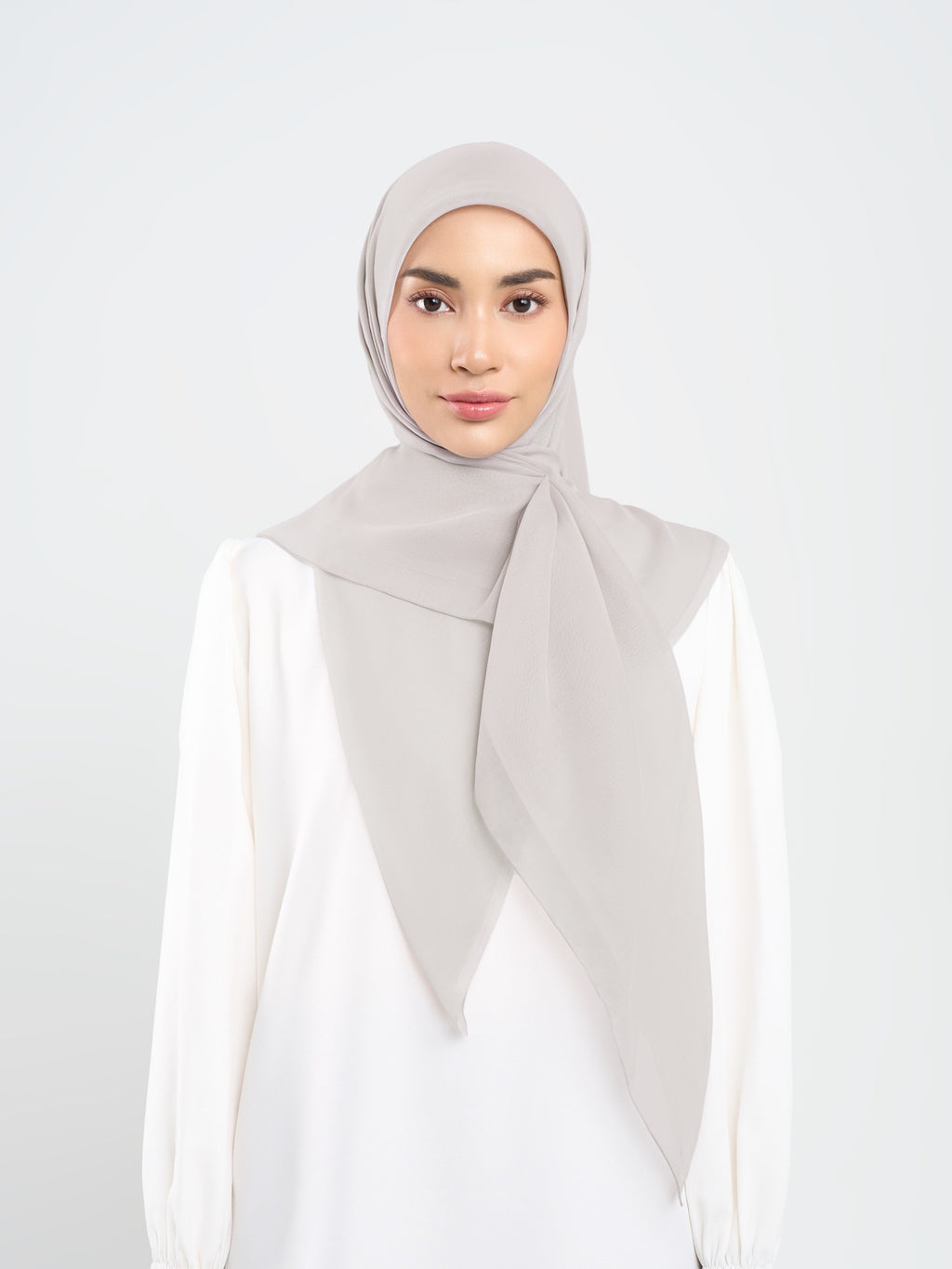 Plain Paris - Hijab Segiempat Paris Jepang Premium Grey and Purple Series