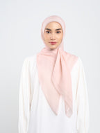 Paris Polos - Hijab Segiempat Paris Jepang Premium Seri Merah, Merah Muda & Peach