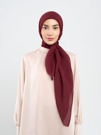 Paris Polos - Hijab Segiempat Paris Jepang Premium Seri Merah, Merah Muda & Peach