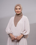 Plain Paris - Hijab Segiempat Paris Jepang Premium Brown and Cream Series