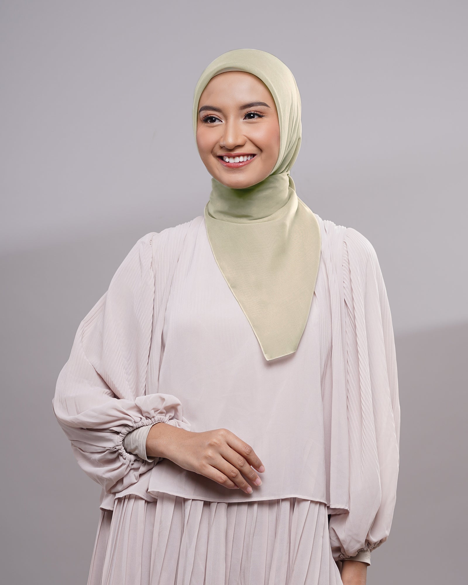 Plain Paris - Hijab Segiempat Paris Jepang Premium Seri Biru & Hijau
