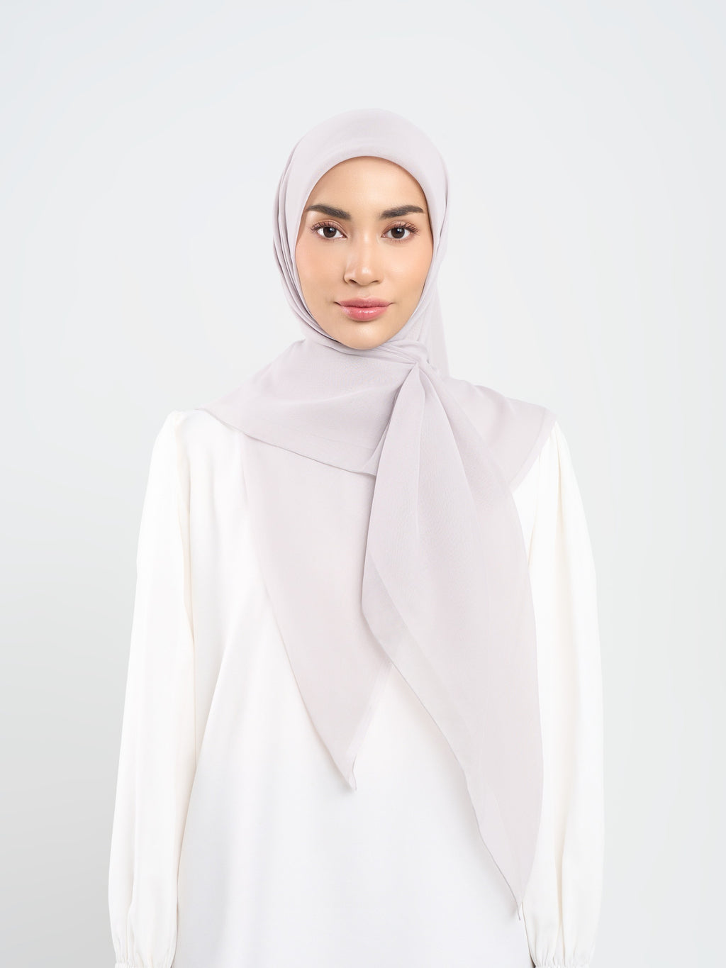 Plain Paris - Hijab Segiempat Paris Jepang Premium Grey and Purple Series