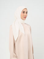 Plain Paris - Hijab Segiempat Paris Jepang Premium Seri Hitam dan Putih