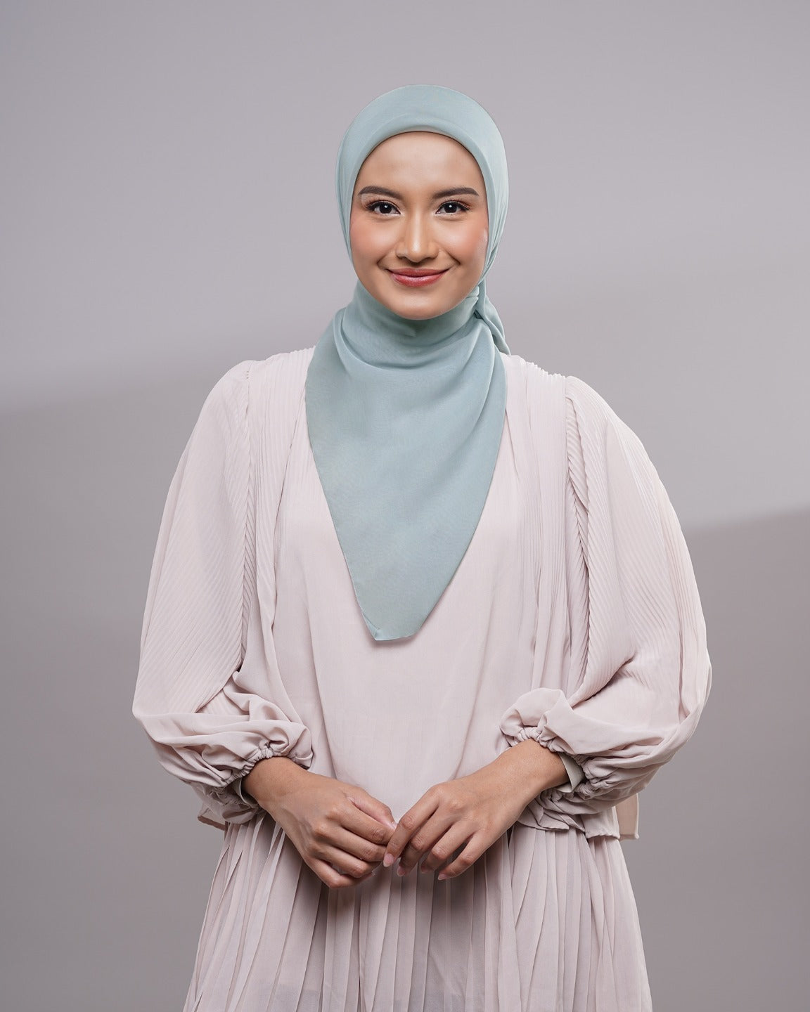Plain Paris - Hijab Segiempat Paris Jepang Premium Grey and Purple Series