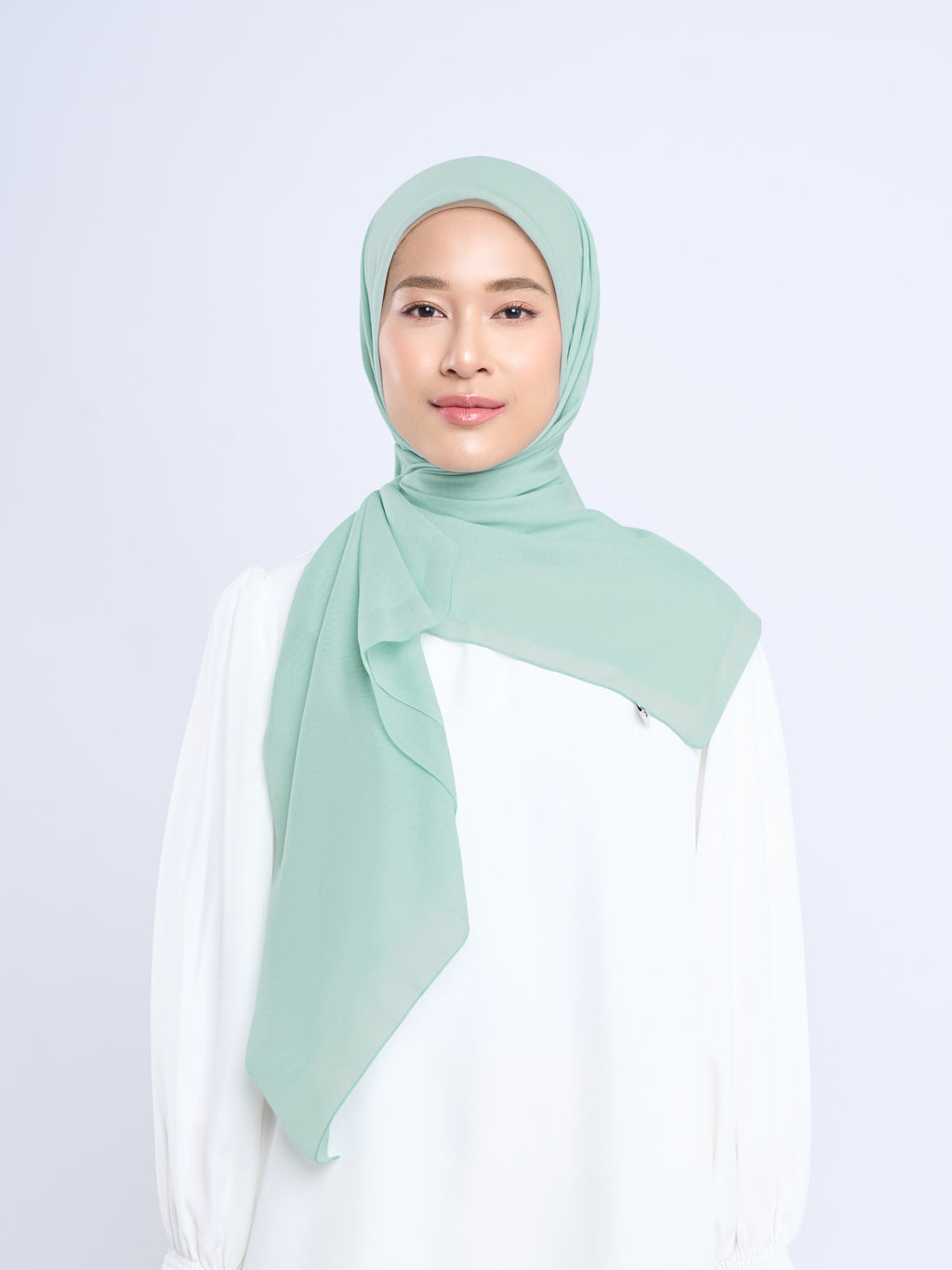 Plain Paris - Hijab Segiempat Paris Jepang Premium Seri Biru & Hijau