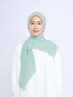 Plain Paris - Hijab Segiempat Paris Jepang Premium Seri Biru & Hijau