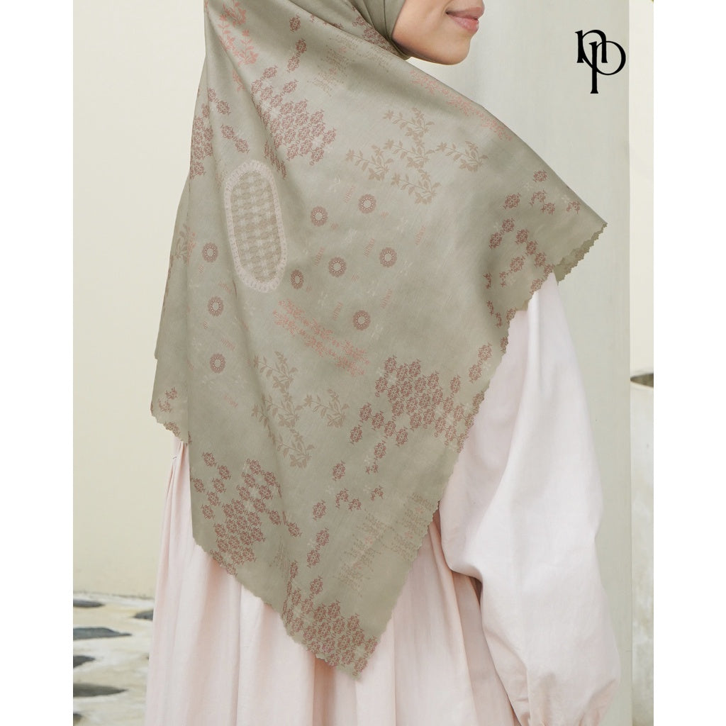 Jilbab Syar'i Le Jardin - Hijab Segiempat Printing Premium