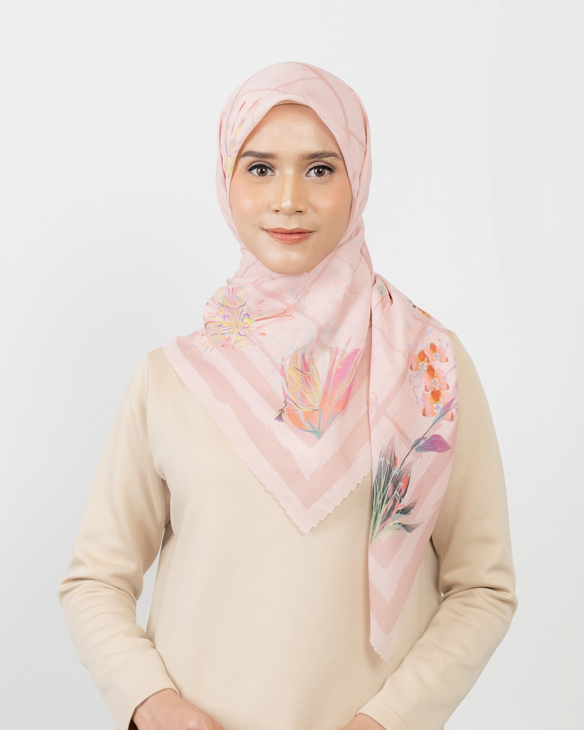 Furawa Scarf - Hijab Segiempat Printing Premium