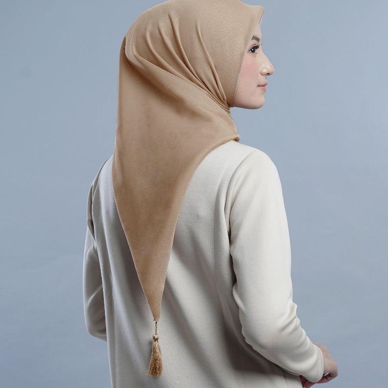 Restock Colors Plain Tassel - Hijab Segiempat Paris Jepang Premium Ronce 115 x 115 cm