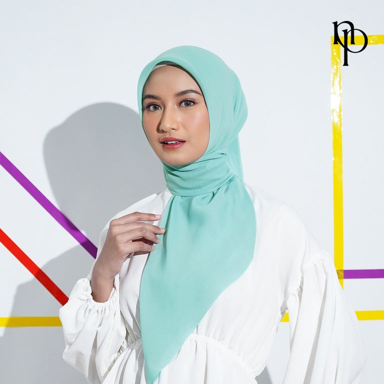 Plain Twill Series - Hijab Segiempat Paris Jepang Premium