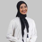 Restock Colors Plain Tassel - Hijab Segiempat Paris Jepang Premium Ronce 115 x 115 cm