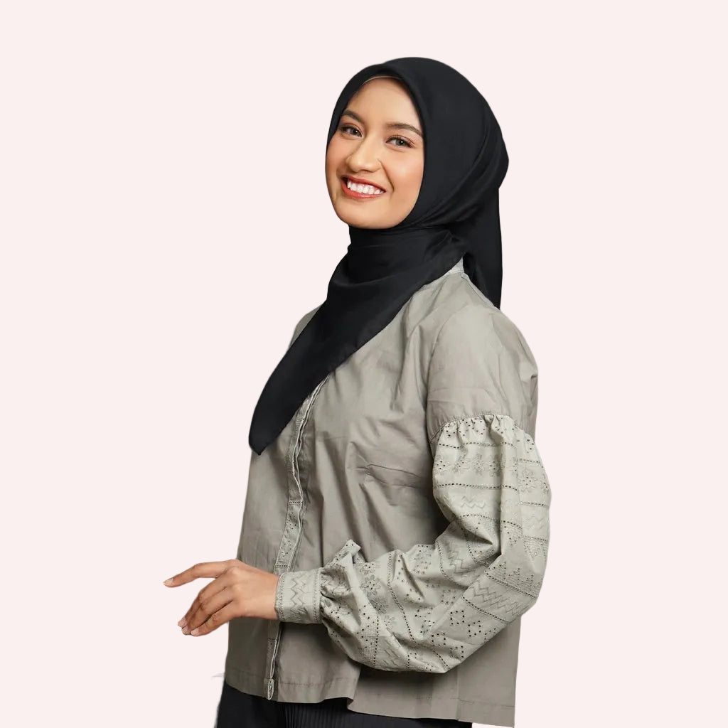 Primrose Voal - Jilbab Voal Segiempat Earth Tone
