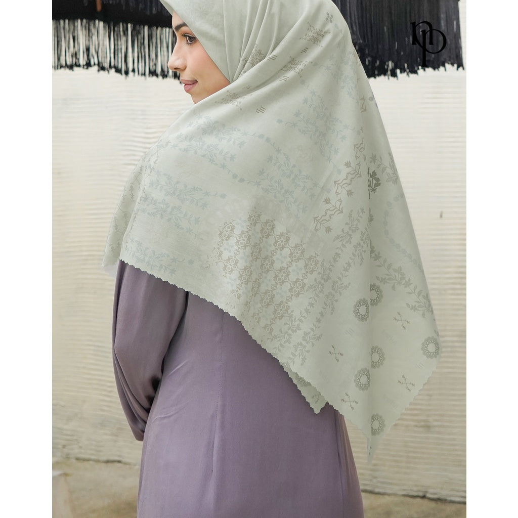 Jilbab Syar'i Le Jardin - Hijab Segiempat Printing Premium