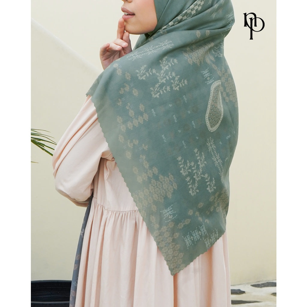 Jilbab Syar'i Le Jardin - Hijab Segiempat Printing Premium