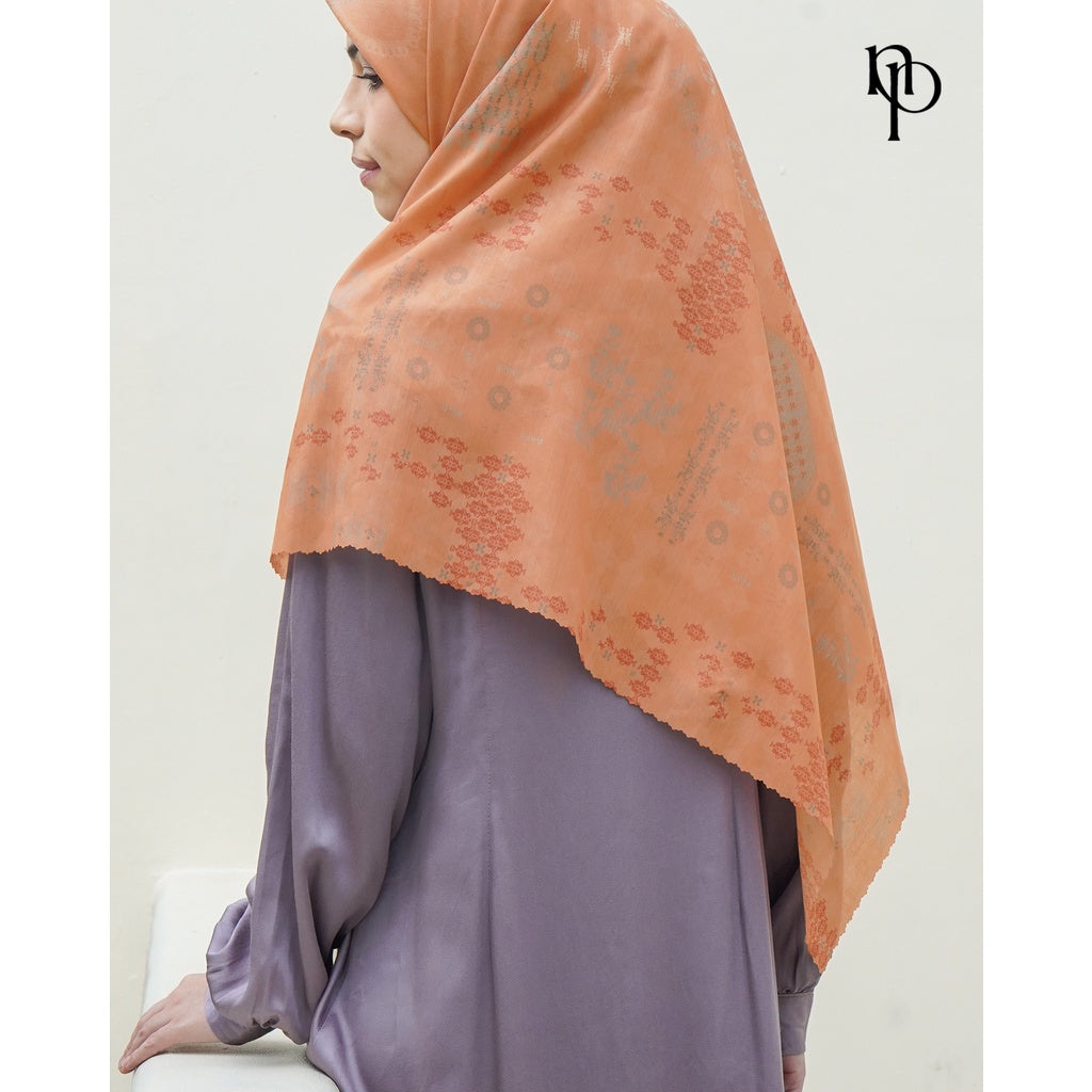 Jilbab Syar'i Le Jardin - Hijab Segiempat Printing Premium