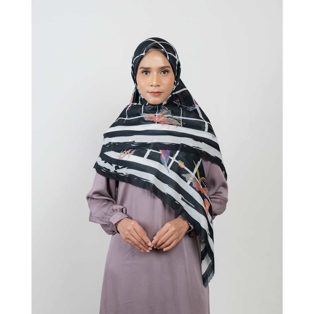 Furawa Syar'i Scarf - Hijab Segiempat Printing Premium