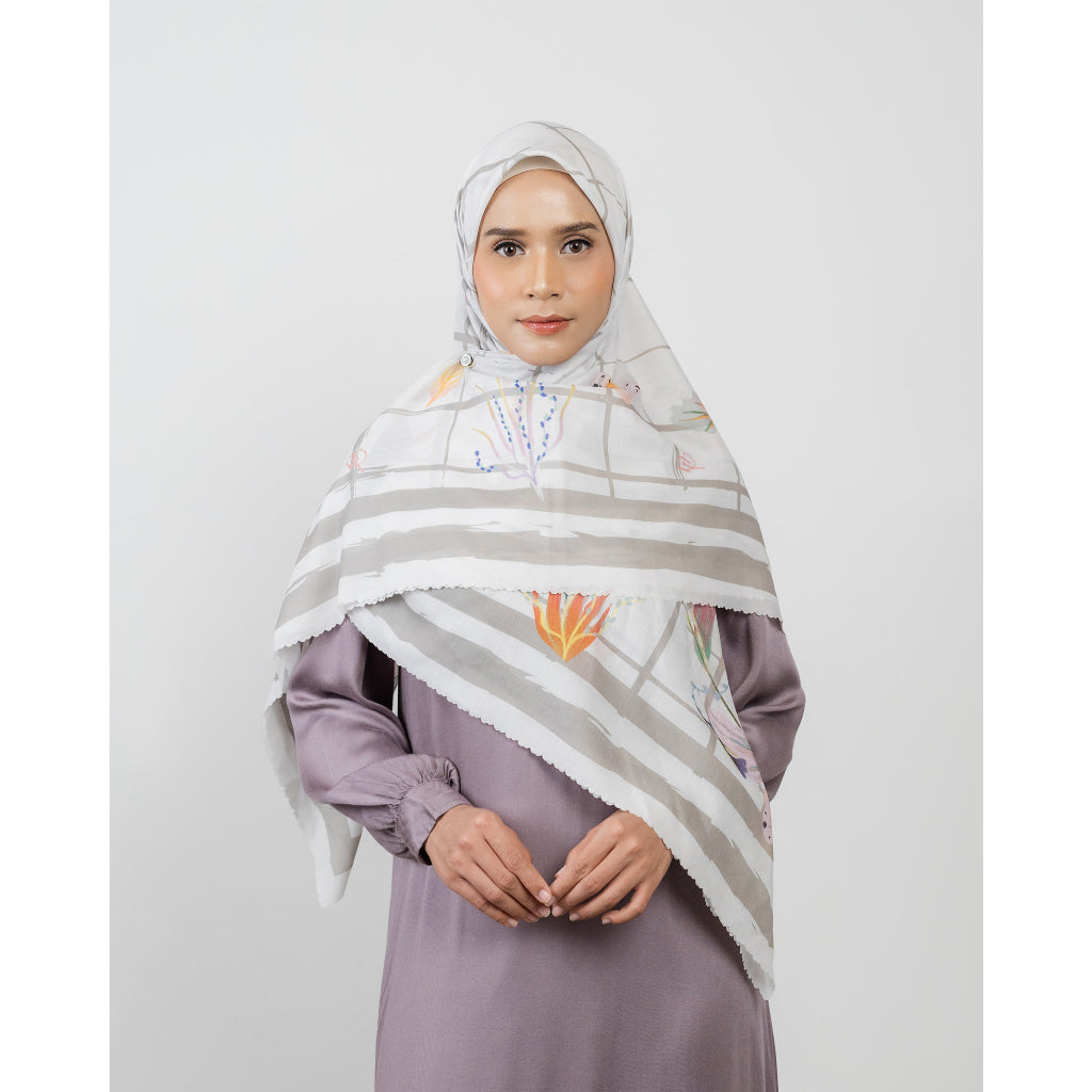 Furawa Syar'i Scarf - Hijab Segiempat Printing Premium