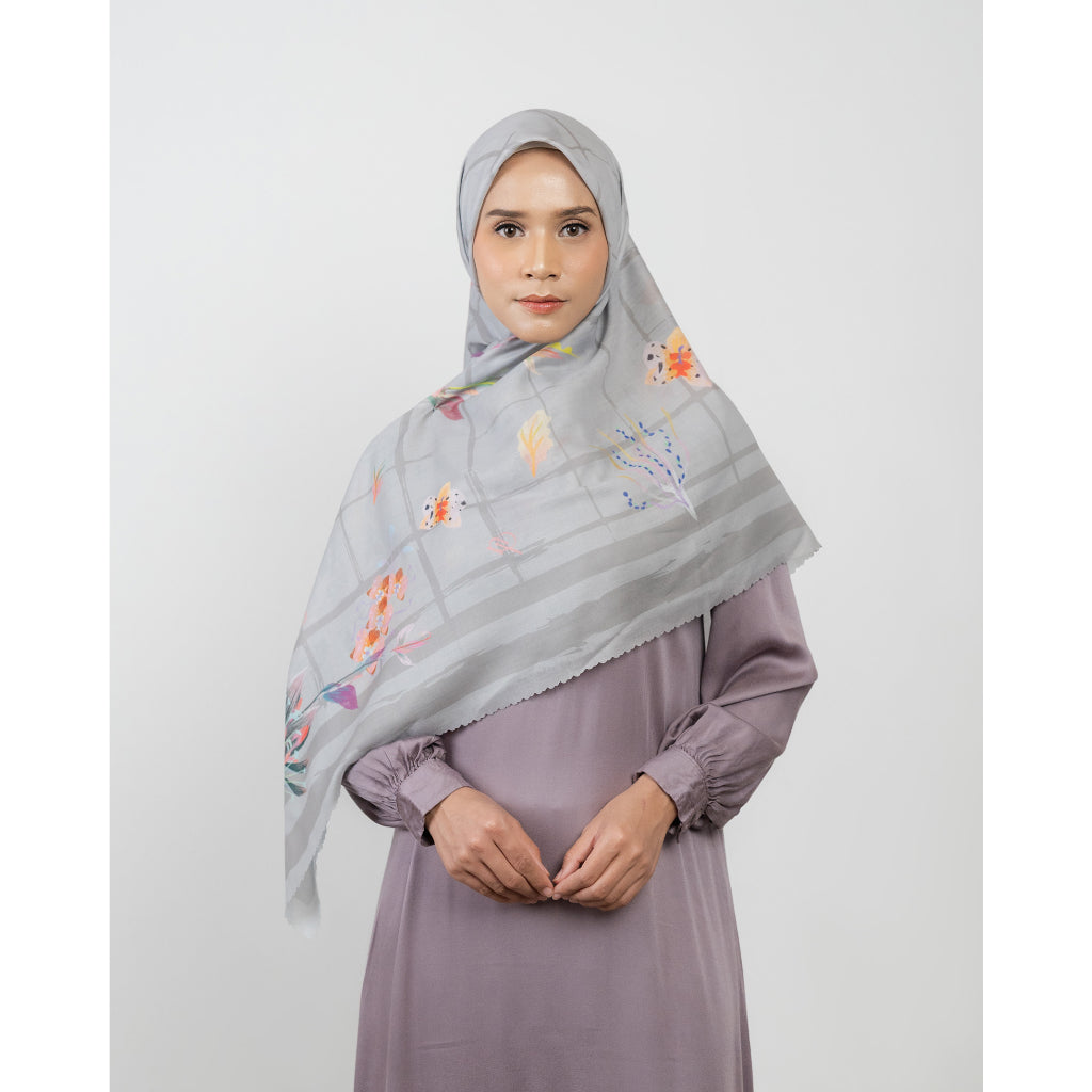 Furawa Syar'i Scarf - Hijab Segiempat Printing Premium