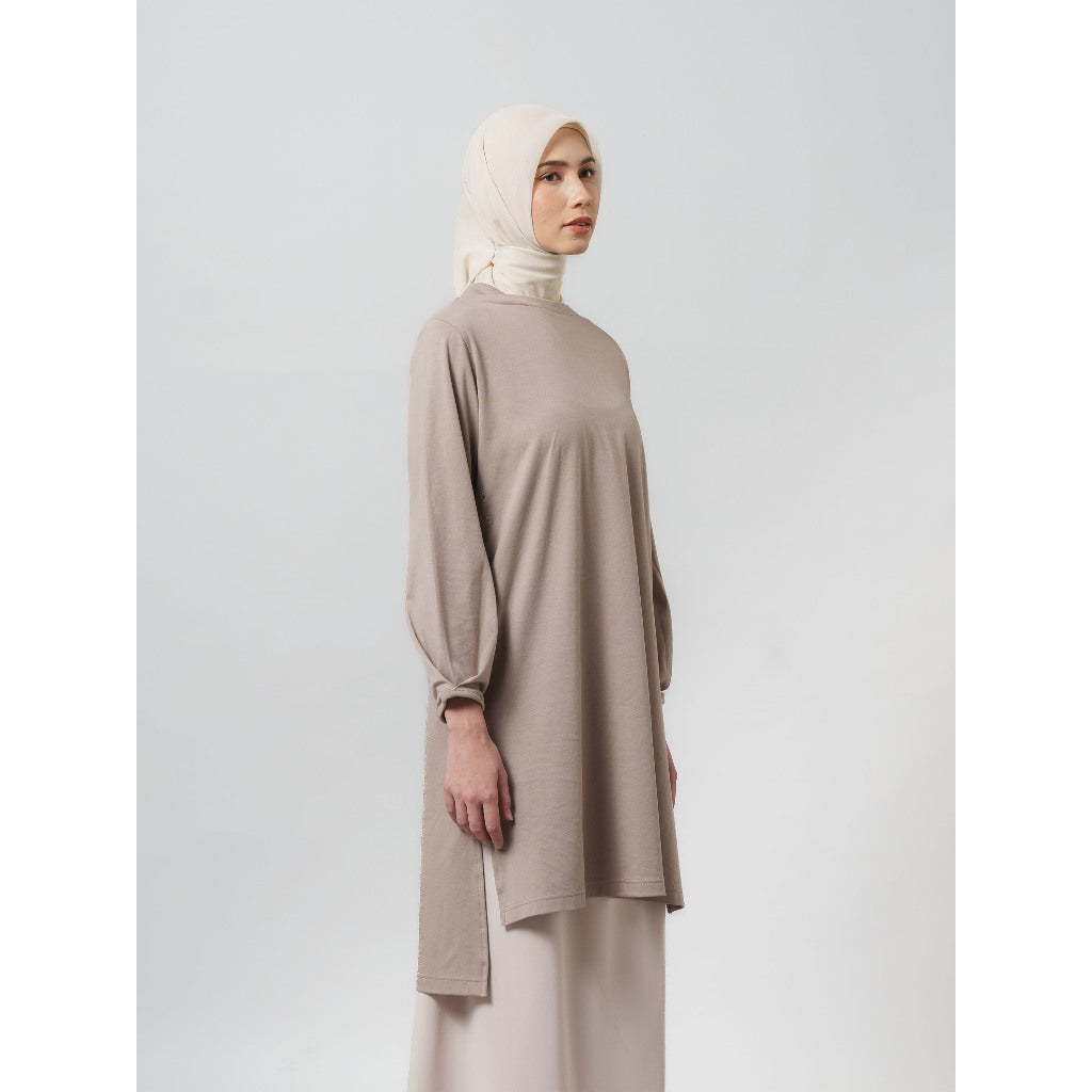 Feya Tunic - Tunik Polos Lengan Panjang