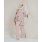 Kazumi Top - Blouse Motif Bunga Sakura Premium