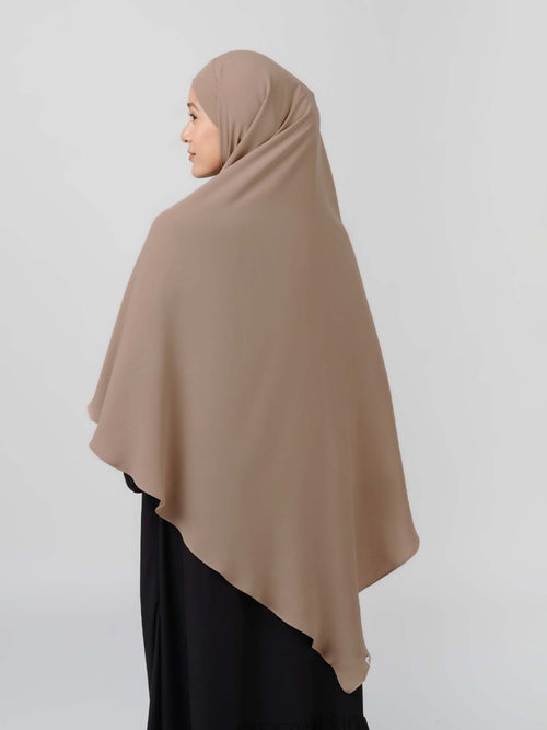 Azalia Khimar - Kerudung segiempat syar’i instan untuk Haji dan Umroh