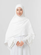 Instant Hijab - Azalia Khimar - Kerudung segiempat syar’i instan untuk Haji dan Umroh