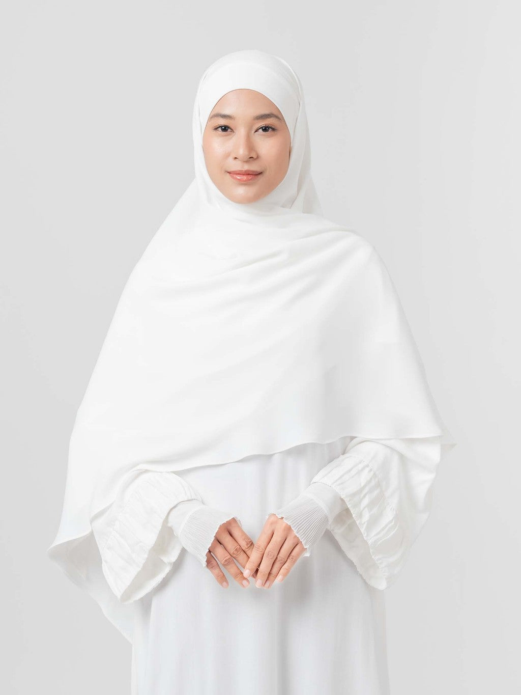 Instant Hijab - Azalia Khimar - Kerudung segiempat syar’i instan untuk Haji dan Umroh