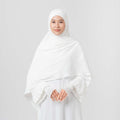 Instant Hijab - Azalia Khimar - Kerudung segiempat syar’i instan untuk Haji dan Umroh