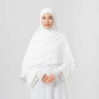 Instant Hijab - Azalia Khimar - Kerudung segiempat syar’i instan untuk Haji dan Umroh