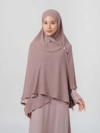 Instant Hijab - Azalia Khimar - Kerudung segiempat syar’i instan untuk Haji dan Umroh