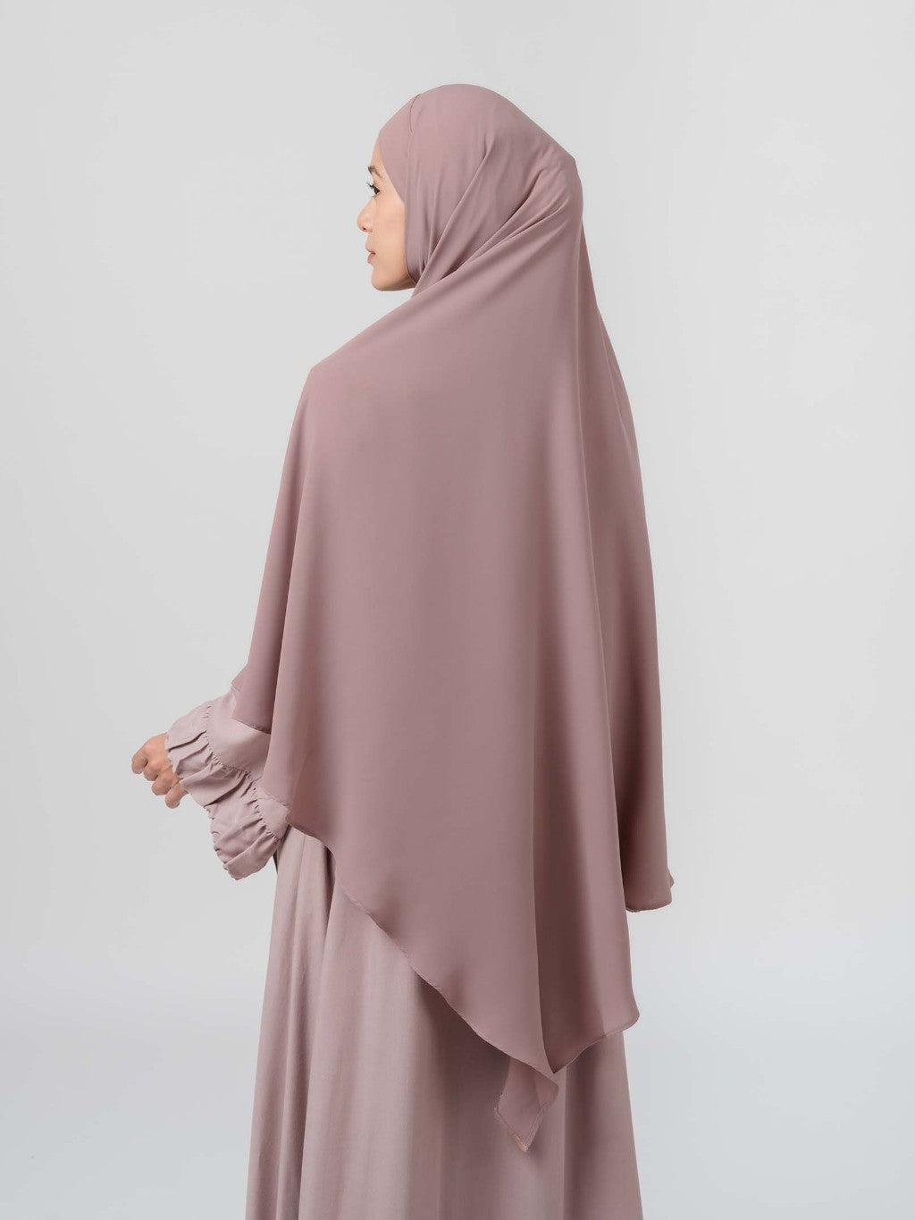Instant Hijab - Azalia Khimar - Kerudung segiempat syar’i instan untuk Haji dan Umroh