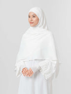 Instant Hijab - Azalia Khimar - Kerudung segiempat syar’i instan untuk Haji dan Umroh